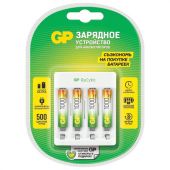 Зарядное устройство с аккумуляторными батарейками Ni-Mh 4 шт., ААА, 1000 mAh, GP, Е411/100AAAHCCS Зарядное устройство с аккумуляторными батарейками Ni-Mh 4 шт., ААА, 1000 mAh, GP, Е411/100AAAHCCS