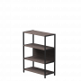 Стеллаж металлический средний Everprof EVO (ЭВО) 830х385x1120 Дуб Пасадена/Черный