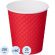 Стакан одноразовый бум двухслойный d-80мм 250мл Waffle Red (25шт/уп)