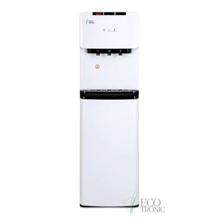 Кулер для воды ECOTRONIC K41-LX, напольный, НИЖНЯЯ ЗАГРУЗКА, нагрев/охлаждение, 3 крана, белый 11744