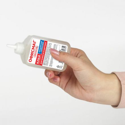 Клей канцелярский силикатный ОФИСМАГ (для бумаги, картона) 110 г, 224600 Клей канцелярский силикатный ОФИСМАГ (для бумаги, картона) 110 г, 224600