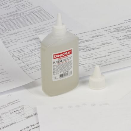 Клей канцелярский силикатный ОФИСМАГ (для бумаги, картона) 110 г, 224600 Клей канцелярский силикатный ОФИСМАГ (для бумаги, картона) 110 г, 224600