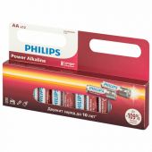Батарейки алкалиновые "пальчиковые" КОМПЛЕКТ 12 шт., PHILIPS Power Alkaline, АА (LR6, 24А), блистер, Б0064661 Батарейки алкалиновые "пальчиковые" КОМПЛЕКТ 12 шт., PHILIPS Power Alkaline, АА (LR6, 24А), блистер, Б0064661