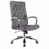 Кресло офисное T-9928SL, усиленное, НАГРУЗКА до 200 кг, хром, ткань, серое, 1985910 Кресло офисное T-9928SL, усиленное, НАГРУЗКА до 200 кг, хром, ткань, серое, 1985910