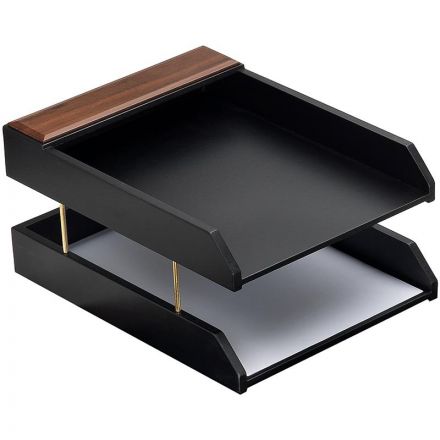 Набор настольный деревянный 8 предметов темный орех Набор настольный деревянный 8 предметов темный орех