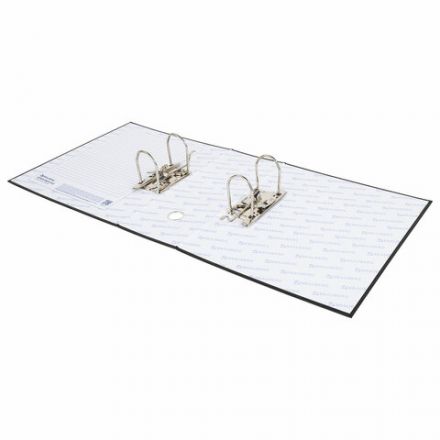 Папка-регистратор BRAUBERG с двумя арочными механизмами (до 800 листов), покрытие ПВХ, 125 мм, черная, 226053