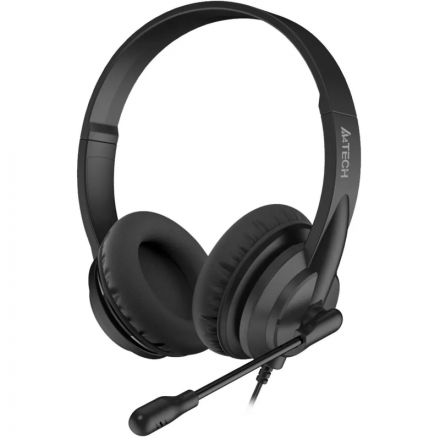 Гарнитура A4Tech HU-10 черный 2м накладные (HU-10/USB/BLACK) Гарнитура A4Tech HU-10 черный 2м накладные (HU-10/USB/BLACK)