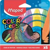 Мел асфальтный COLOR'PEPS  Maped прямоугольной, 6 цветов, 936010