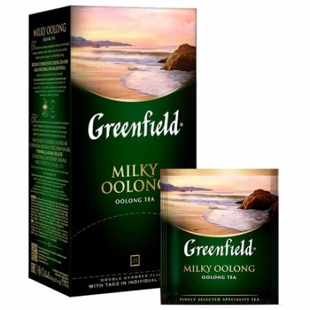 Чай GREENFIELD "Milky Oolong" улун с добавками, 25 пакетиков в конвертах по 2 г, 1067-15 Чай GREENFIELD "Milky Oolong" улун с добавками, 25 пакетиков в конвертах по 2 г, 1067-15