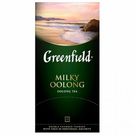 Чай GREENFIELD "Milky Oolong" улун с добавками, 25 пакетиков в конвертах по 2 г, 1067-15 Чай GREENFIELD "Milky Oolong" улун с добавками, 25 пакетиков в конвертах по 2 г, 1067-15