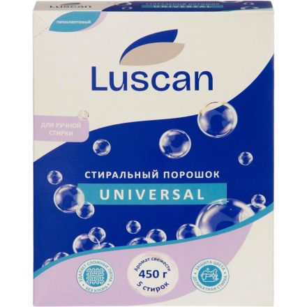 Порошок стиральный Luscan для ручной стирки универсал 450гр_СПБКЗ
