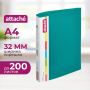 Папка на 2-х кольцах Attache 32 мм зеленая до 200 листов
