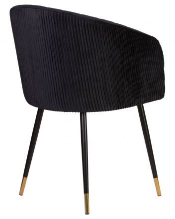 Стул обеденный DOBRIN MARY, черный велюр (1922-21), СПб Стул обеденный DOBRIN MARY, черный велюр (1922-21), СПб