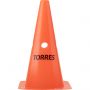 Конус тренировочный TORRES, высота 30 см, пластмасса, оранжевый, TR1009