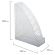 Лоток вертикальный для бумаг BRAUBERG "Standard+", 250х90х300 мм, прозрачный, 237227