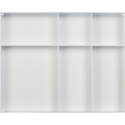 Лоток вложение в бокс или ящик стола 6 отделений белый