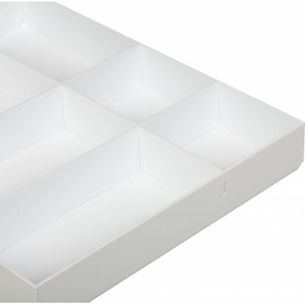 Лоток вложение в бокс или ящик стола 6 отделений белый