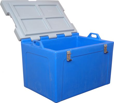 Контейнер 750х530х520 мм синий с крышкой Контейнер 750х530х520 мм синий с крышкой