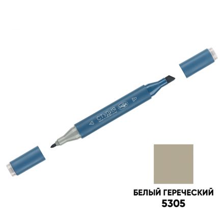 Маркер двусторонний для скетчинга Гамма "Студия", белый греческий, корпус трехгранный, пулевид./клиновид. наконечники Маркер двусторонний для скетчинга Гамма "Студия", белый греческий, корпус трехгранный, пулевид./клиновид. наконечники
