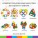Магнитный конструктор BIG MAGNETIC BLOCKS-42, 42 детали, BRAUBERG KIDS, 663846