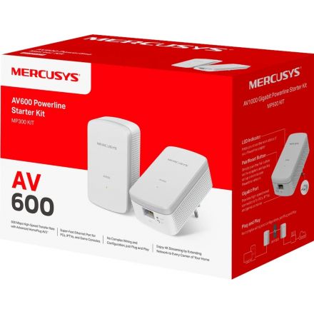 Адаптер Powerline Mercusys MP300 KIT (2шт/уп)