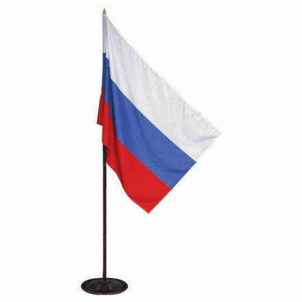 Флаг России, 90х135 см, напольный с флагштоком, высота 2,25 м, оцинкованная сталь с полимерным покрытием Флаг России, 90х135 см, напольный с флагштоком, высота 2,25 м, оцинкованная сталь с полимерным покрытием