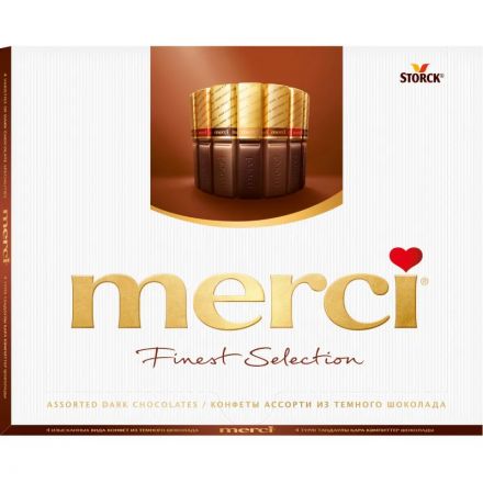 Конфеты Merci темный ассорти, 250г Конфеты Merci темный ассорти, 250г