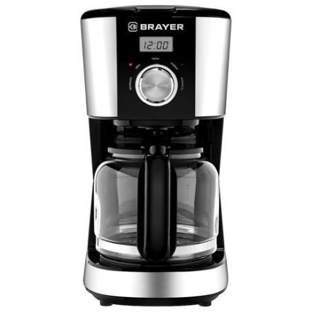Кофеварка капельная BRAYER BR1122, 900 Вт, объем 1,5 л, черная Кофеварка капельная BRAYER BR1122, 900 Вт, объем 1,5 л, черная