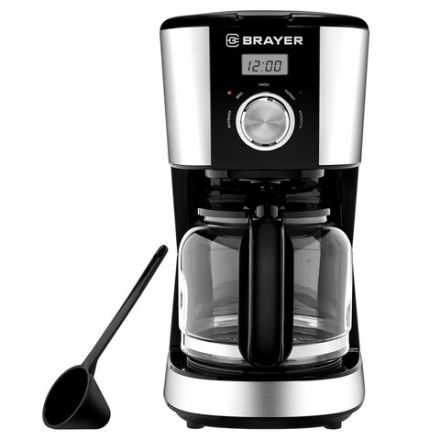 Кофеварка капельная BRAYER BR1122, 900 Вт, объем 1,5 л, черная Кофеварка капельная BRAYER BR1122, 900 Вт, объем 1,5 л, черная