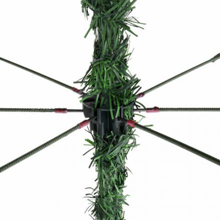 Ель новогодняя искусственная "Пушистая" 120 см, с инеем и шишками, зеленая, ЗОЛОТАЯ СКАЗКА, 592043