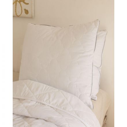 Подушка 70х70 стег.съем.чехол на мол.,кант,850г(холлофайбер/микрофибра),бел Подушка 70х70 стег.съем.чехол на мол.,кант,850г(холлофайбер/микрофибра),бел