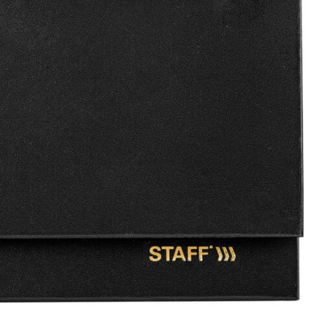 Планинг датированный 2026 300х130 мм, STAFF, гребень, обложка бумвинил, 64 л., черный, 117360 Планинг датированный 2026 300х130 мм, STAFF, гребень, обложка бумвинил, 64 л., черный, 117360