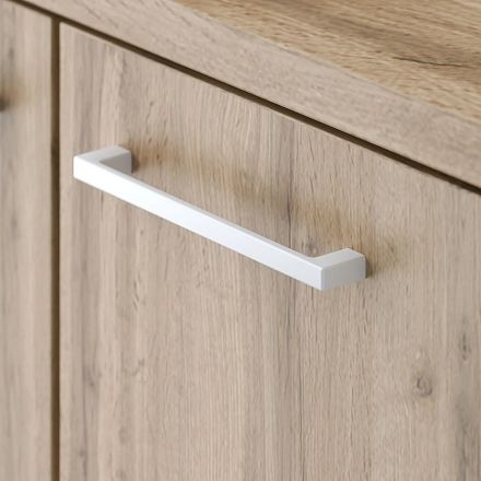 Тумба для оргтех. Комус Мебель K-Loft 241Т004 786х616х568 дуб натур./белый Тумба для оргтех. Комус Мебель K-Loft 241Т004 786х616х568 дуб натур./белый