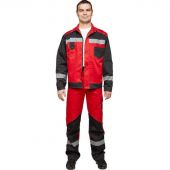 Костюм рабочий летний мужской л21-КБР красн/черн. (р.52-54) 182-188 Костюм рабочий летний мужской л21-КБР красн/черн. (р.52-54) 182-188