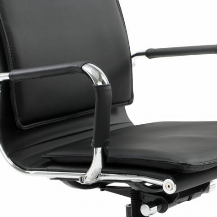 Кресло офисное BRABIX "Cube EX-523", экокожа, хром, черное, 531946 Кресло офисное BRABIX "Cube EX-523", экокожа, хром, черное, 531946