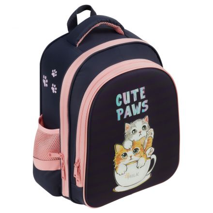 Ранец ArtSpace School Friend Light "Cute Paws" 35*29*12см, 2 отделения, 2 кармана, анатомическая спинка Ранец ArtSpace School Friend Light "Cute Paws" 35*29*12см, 2 отделения, 2 кармана, анатомическая спинка