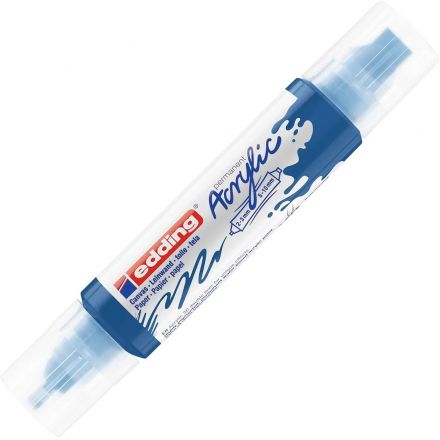 Маркер акриловый двусторон.3D Edding5400/903.Голубая шагаль/Gentian blue