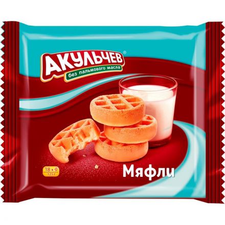 Вафли Мяфли Акульчев 125г Вафли Мяфли Акульчев 125г