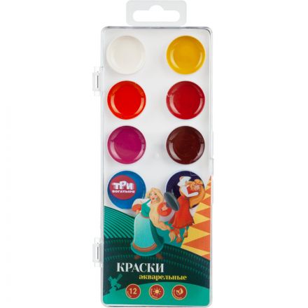 Набор школьный для рисования КОМУС Три Богатыря 5 предметов