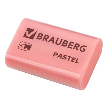 Ластик BRAUBERG "Pastel", 37х24х11мм, ассорти пастельных цветов, экологичный ПВХ, 229582 Ластик BRAUBERG "Pastel", 37х24х11мм, ассорти пастельных цветов, экологичный ПВХ, 229582