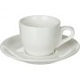 Кофейная пара Chan Wave Classic, фарфор, белая, 85мл, фк0185 Кофейная пара Chan Wave Classic, фарфор, белая, 85мл, фк0185