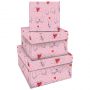 Набор квадратных коробок 3в1, MESHU "Falling in love", (19,5*19,5*11-15,5*15,5*9см) Набор квадратных коробок 3в1, MESHU "Falling in love", (19,5*19,5*11-15,5*15,5*9см)