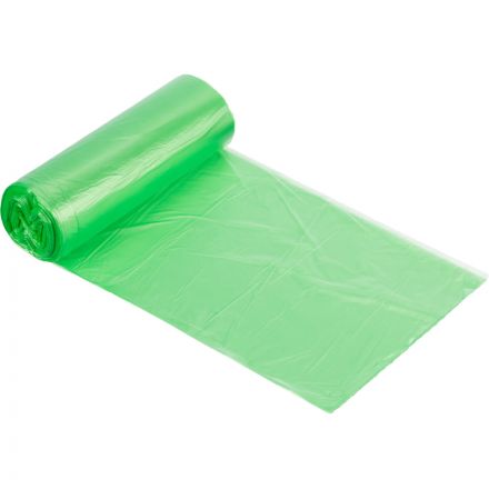 Мешки для мусора ПНД 30л 10мкм 30 шт/рул зеленые 50x60см Luscan Bio