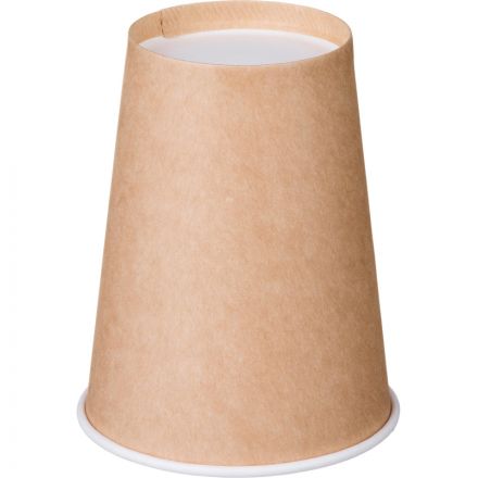 Стакан одноразовый бум. 1-сл d-90мм 350мл, крафт, Комус 50шт/уп