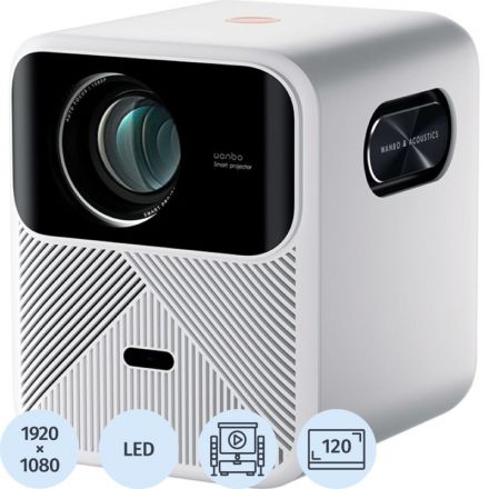 Проектор Wanbo Mozart 1 2+32G, FHD, 900 Ansi, EU, белый, WPB81
