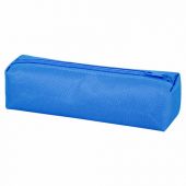 Пенал-тубус ПИФАГОР на молнии, ткань, синий, 20х5 см, 272257