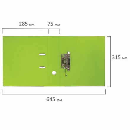 Папка-регистратор BRAUBERG "EXTRA", 75 мм, салатовая, двустороннее покрытие пластик, металлический уголок, 228576 Папка-регистратор BRAUBERG "EXTRA", 75 мм, салатовая, двустороннее покрытие пластик, металлический уголок, 228576