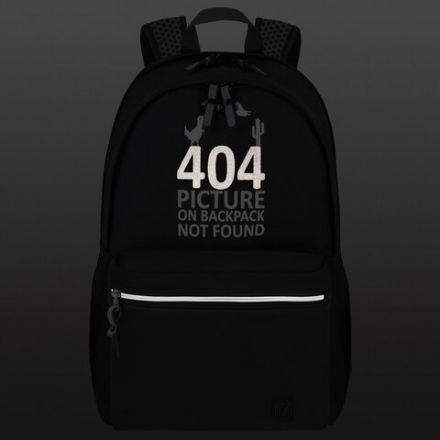 Рюкзак BRAUBERG FASHION CITY универсальный, 2 отделения, "Not found", черный, 46х31х15 см, 272571 Рюкзак BRAUBERG FASHION CITY универсальный, 2 отделения, "Not found", черный, 46х31х15 см, 272571