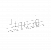 Кабель-канал сетчатый узкий KK-S-60U Белый металл 605*131*154