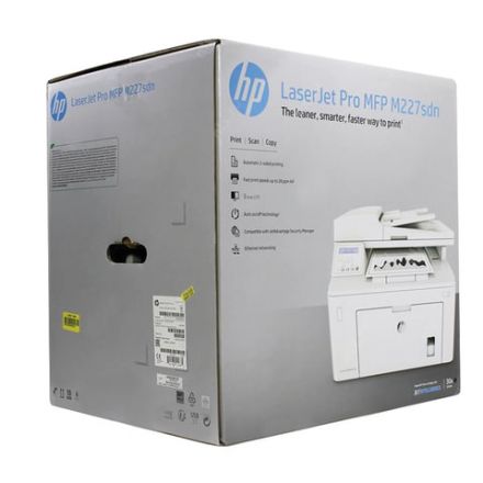 МФУ лазерное HP LaserJet Pro M227sdn "3 в 1", А4, 28 стр./мин., 30000 стр./мес., ДУПЛЕКС, АПД, сетевая карта, G3Q74A МФУ лазерное HP LaserJet Pro M227sdn "3 в 1", А4, 28 стр./мин., 30000 стр./мес., ДУПЛЕКС, АПД, сетевая карта, G3Q74A
